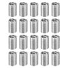 sourcing map 50Pcs Helical Threaded Inserts, M5-0.8x3D 304 Stainless Steel Threaded Socket, Thread Repair Insert for Plastic Wood Thread Repair