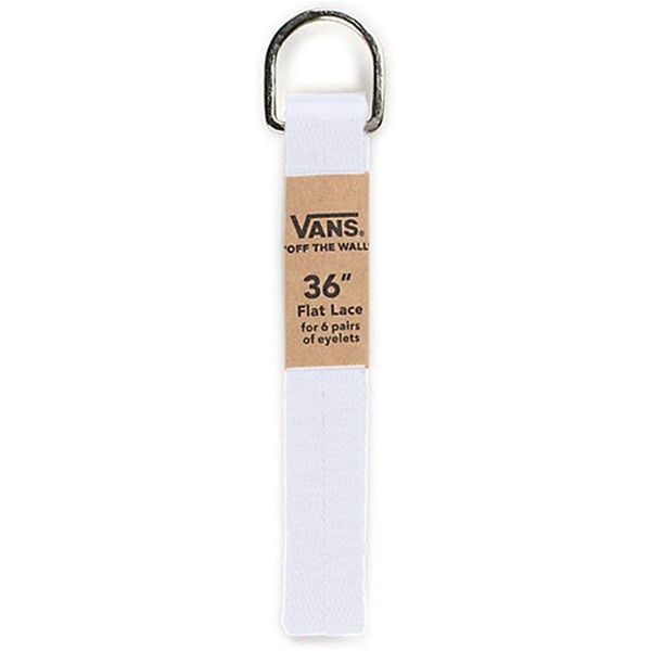 Vans Off The Wall Unisex Shoelaces Flat String Cords Shoe Laces (White, 36)