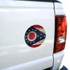 Rustic Distressed Ohio State Flag Automotive Car Window Locker Circle Bumper Sticker