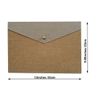 Durable A4 File Folder Document Holder Portfolio Envelope Felt Folder Case with Snap Closure Set of 2 Beige and Brown