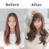 AQUADOLL wg304 Long Wig, Full Wig, Gradient, Curly, Pink, Blonde, One Size Fits Most, MBK. Matte Black