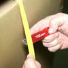 Hyper Tough RETRACTABLE BOX CUTTER + 6-SINGLE-EDGE RAZOR BLADES ALUMINUM HANDLE