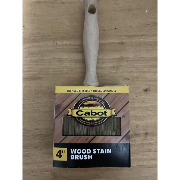 NEW Cabot 4" Block Wood Stain Brush, Paint Brush