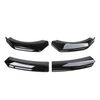 For Chevy Camaro SS Glossy Black Front Bumper Lip Splitter Spoiler Dual-Layer