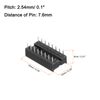 sourcing map 20Pcs DIP IC Chip Socket Adapter, 2.54mm Pitch 16 Pin Soldering Flat Circuit Chip