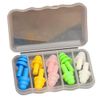 Lunari Earplugs, 5 Pairs, Good Sleep, Soundproof, Case Included, Reusable