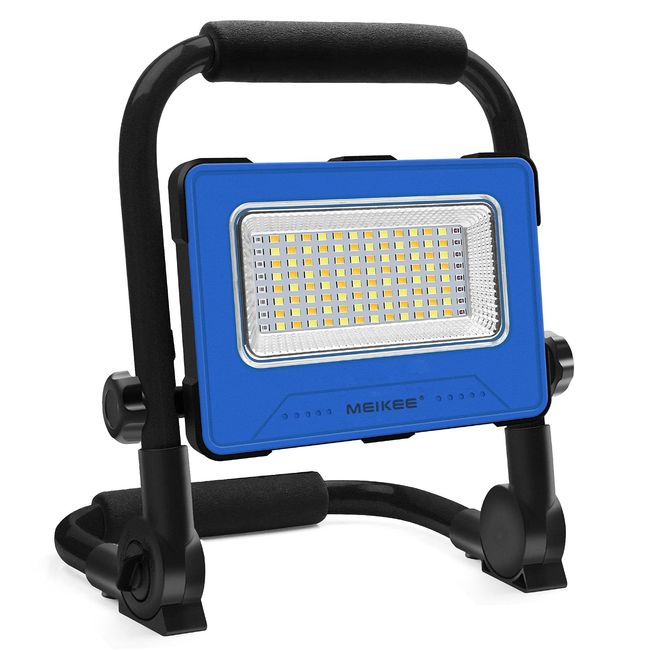 MEIKEE LED Work Light, Floodlight, Lantern, 100 W Equivalent, 3,000 LM, Rechargeable, Flashlight, Outdoors, Camping, Mountain Climbing, Night Fishing, Disasters, Power Outages, Earthquake Prevention,