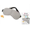 G-Force Sleep Eye Mask and Ear Plugs Kit, Gray