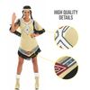 Fun Shack FN2295M Costume, Womens Native American Beige, Medium