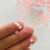 Colorful Flower Series Sakura Flower Shape Nail Decorations Shape Sequins Nail Supplies Holiday Gift Decor Figure Model Decor DIY Handmade Decoration Accessories 1 Pack 10g -Sakura C18RF