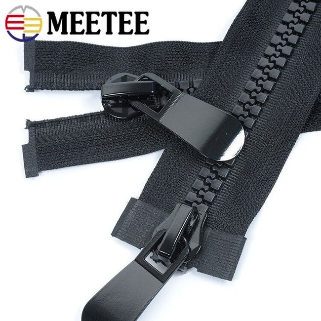1/2M 3# 5# Waterproof Zipper Tapes with Zippers Slider Reverse Nylon Zip  Bag Clothing Zips Repair Kit DIY Sewing Accessories