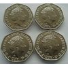 4 Paddington coins in sleeves. Uncirculated quality