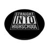 Welcome Back to School Straight In 12th Grade PopSockets mit austauschbarem PopGrip