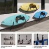 100 Lbs. Capacity Kayak Wall Mount Hangers Storage Hook Rack, Black, 2-Pack
