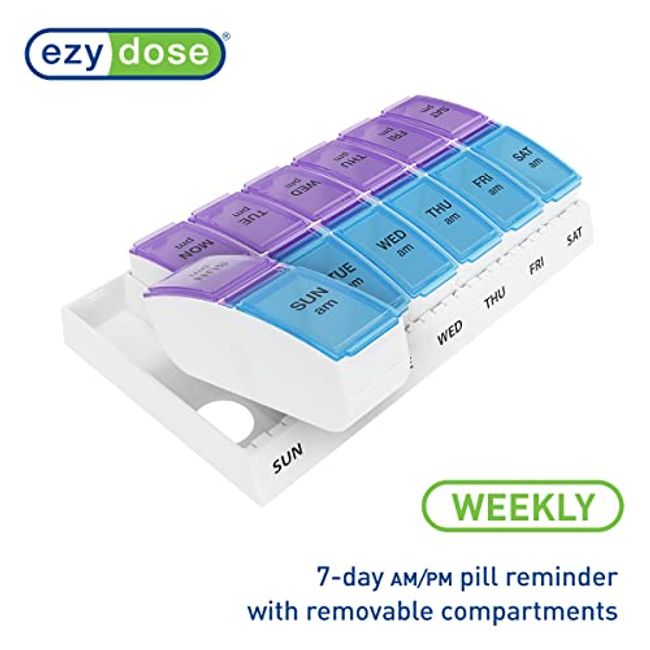  Ezy Dose Weekly (7-Day) Pill Organizer, Vitamin and