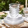 Glass Beaded Edge 3 Piece Bella Perle Dinner Set - 1 Place Setting