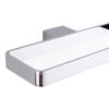 Milano Arvo Modern Wall Mounted Angular Square Bathroom Towel Ring Holder - Chrome