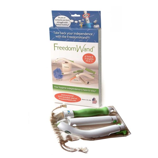 Freedomwand Personal Hygiene & Bathroom Aid Toilet Tissue Tool [OLD VERSION]