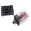 WANGCL 2PC DC 24V Relay General Purpose DPDT Relay 2NO+2NC 8Pin Socket Base