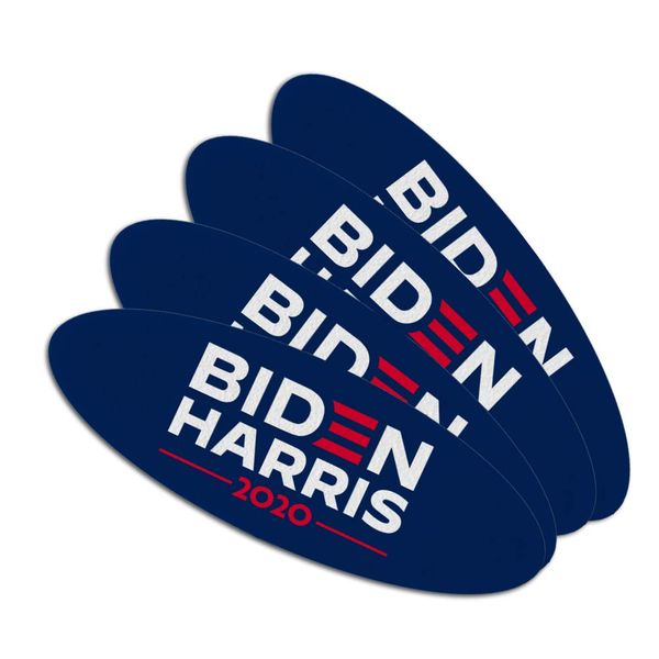 Biden Harris 2020 Double-Sided Oval Nail File Emery Board Set 4 Pack