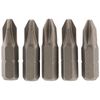 Draper 64018 No.2 1/4" Hex Cross Slot Insert Bit 25mm Long (5 Piece)