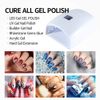 Rechargeable UV LED Nail Lamp, Professional Cordless UV Light for Nails Nail Lamp Machine with Automatic Sensor, 5 Timer Setting Fast Nail Light Curing Lamp for Salon & Home
