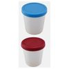 FOUR Ice Cream Containers- 1 Quart Freezer Storage Tubs with Silicone Lids