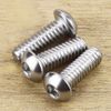 1/4-20 X 3/4" Button Head Socket Cap Bolts Screws, 304 Stainless Steel