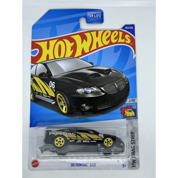 Hot Wheels - '06 Pontiac GTO - Black - HW Drag Strip 2/10-182/250 - Mint/NrMint Ships Bubble Wrapped in a Box