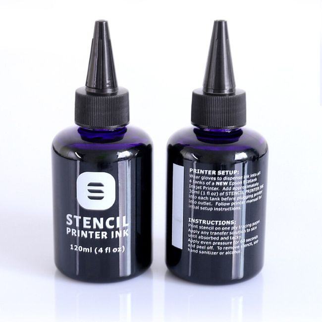 1/2 Bottles 4oz Tattoo Stencil Printer Ink Tracing Paper for