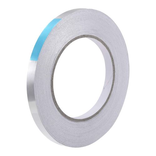 sourcing map Heat Resistant Tape - High Temperature Heat Transfer Tape Aluminum Foil Adhesive Tape 10mm x 50m(164ft)