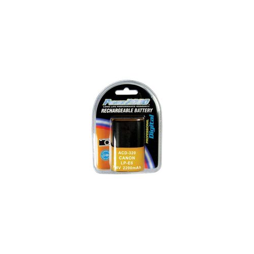 Power2000 LP-E6 Replacement Lithium-Ion Battery, 7.4 volt 2200mAh, for Canon EOS 5D Mark II & 7D Digital Cameras