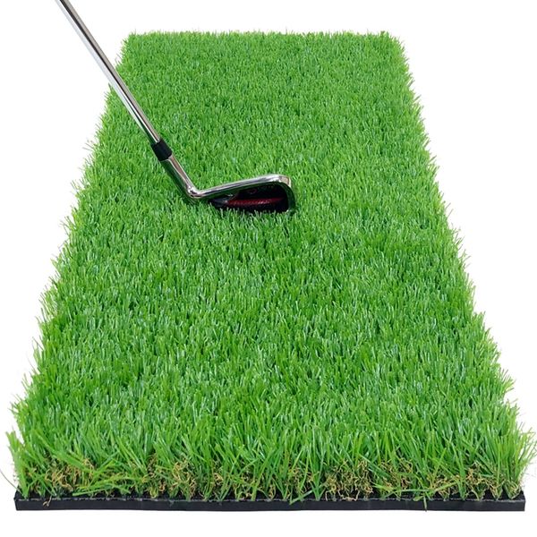 GolfStyle Golf Mat, 1.4 inches (35 mm), Rough Turf, Golf, Practice Mat, Barely Swing, Iron, Approach, Rough Turf, Exercise Equipment, Indoor/Outdoor, Artificial Turf, SBR, 11.8 x 23.6 inches (30 x 60