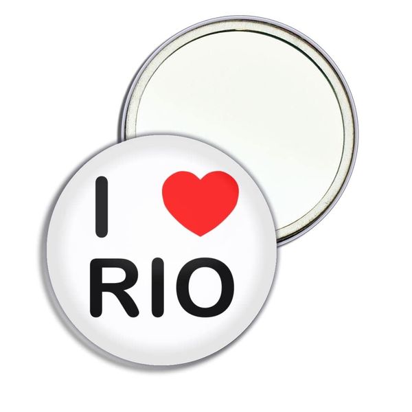 I Love Rio - 77mm Round Compact Mirror