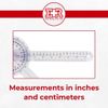 Ever Ready First Aid Plastic 12" Goniometer 360 Degree ISOM