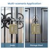 Sparkiva Combination Padlock with Code, 4 Digit Heavy Duty Padlock Weatherproof & Rust-Resistant Gym Locker Padlocks for School & Garage – Secure & Durable Code Padlock,Gold