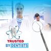 A2Z- 6pc Dental Pick Oral Hygiene Probe #17A Angled Tip, Tooth Scraper Tartar & Plaque Remover Professional,Personal & Pet Oral Care Use - Tooth Cleaning at Home - 100% Stainless Steel, 5.5" Length