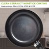 Ecolution Easy to Clean, Comfortable Handle, Even Heating, Dishwasher Safe Pots, 9.5-Inch Fry Pan, Black