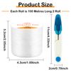 HXC 2 Rolls String for Bracelet Making 0.6mm 100 Metres Clear Elastic String with Cutter