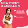 Hen Saver Single Strap Chicken Apron/Saddle, X-Large, Awareness Pink