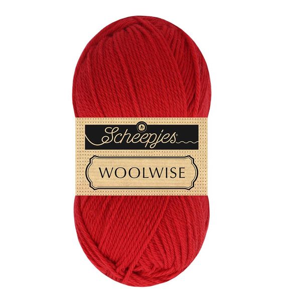 Scheepjes Woolwise 100g - Ruby Red Yarn for Knitting and Crocheting