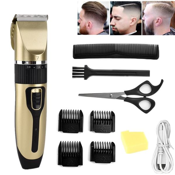 Hair Clippers for Men,Professional Cordless Hair Trimmer Precision T-Bladeds Outliner Grooming Baldheaded Shaver, Hair Groomer Kit for Mens/Kids/Baby/Pet,USB Rechargeable