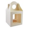 10 x Large Ivory Single Cupcake/Muffin/Fairy Cake Boxes with 2 Windows
