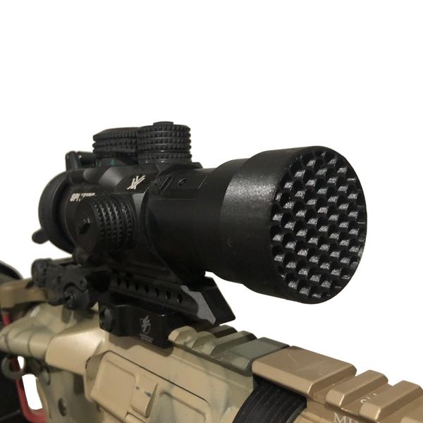 Killflash Hex Anti-Reflection Device Compatible with Vortex Spitfire 3X Prism Scope (Forest Green - Open Center)