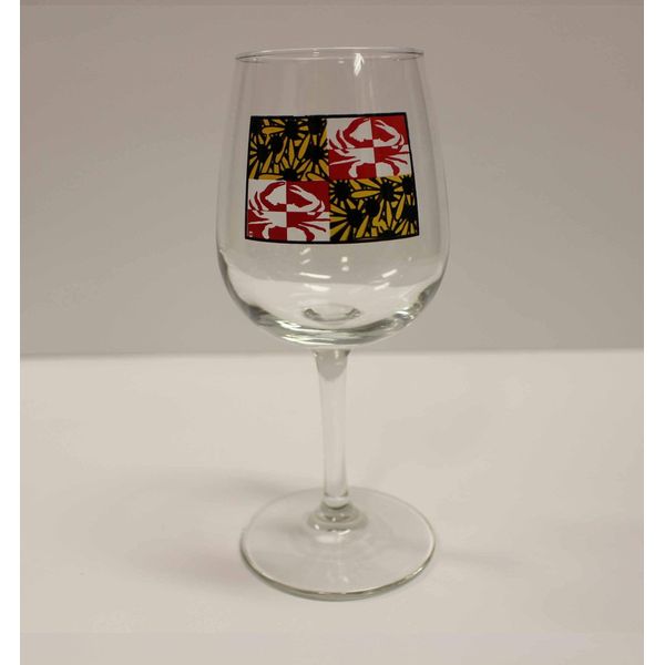 Crabby Susan Maryland / Wine Glass - 4/$13 Each