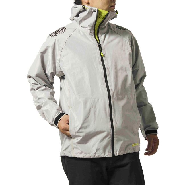 makku Raincoat, Light Biz Rain Jacket, Gray, 1.5 gal (4 L) Waterproof Breathable Coating