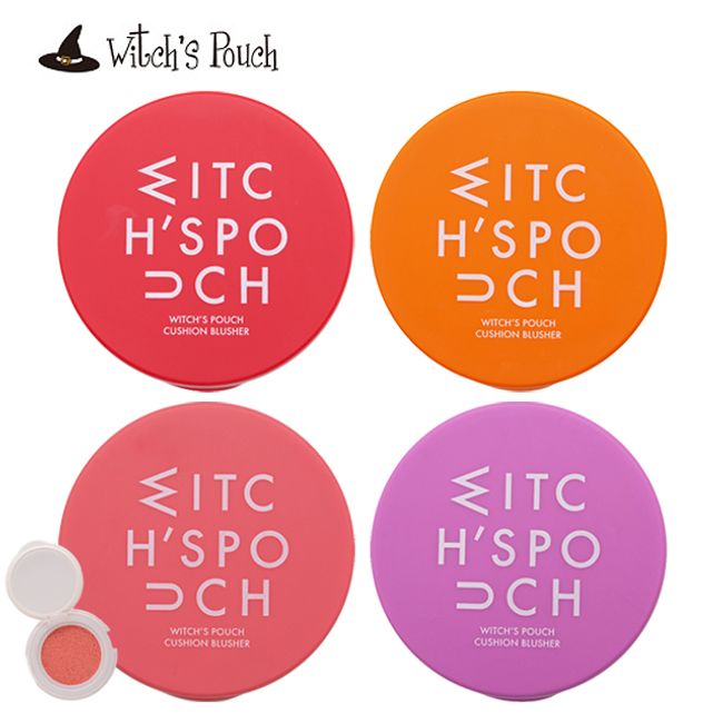 Witch&#39;s Pouch Cushion Blusher [Free Shipping] Witch&#39;s Pouch Cushion Blusher Korean Cosmetics Cushion Type Cheek Pink Orange Red Compact Cosmetics Affordable Makeup Moisturizing Cosmetics ∀