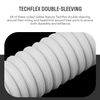 DROP Black and White Coiled Keyboard Cable - Aviator Connector - White