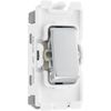 BG RBS30 Nexus Grid Brushed Steel 20A 2 Pole Switch Module