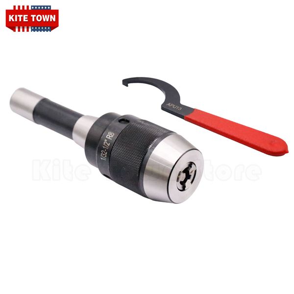 High Precision Keyless 1/32" - 1/2" Drill Chuck with R8 Integral Shank US Stock